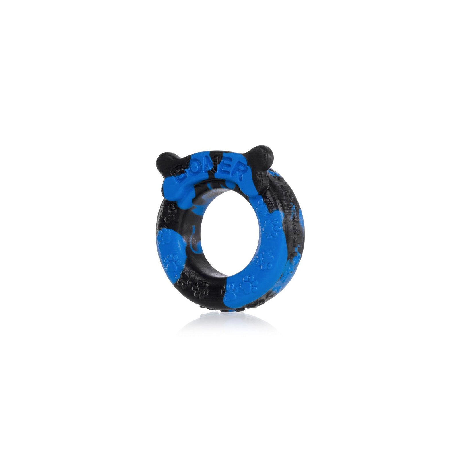 OxBalls Boner Cockring de Silicona Azul/Negro